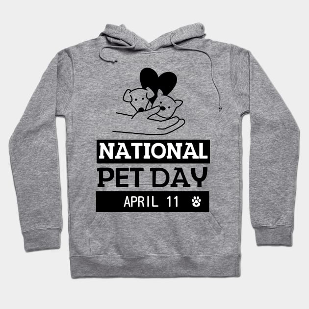 National Pet Day Hoodie by stressless